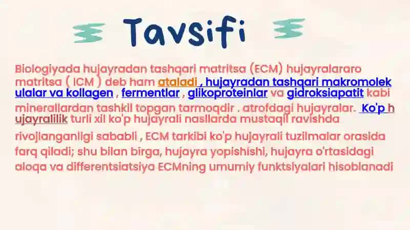 HUJAYRA VA HUJAYRADAN TASHQARI MATRIKS ORASIDAGI MUNOSABATLAR 2
