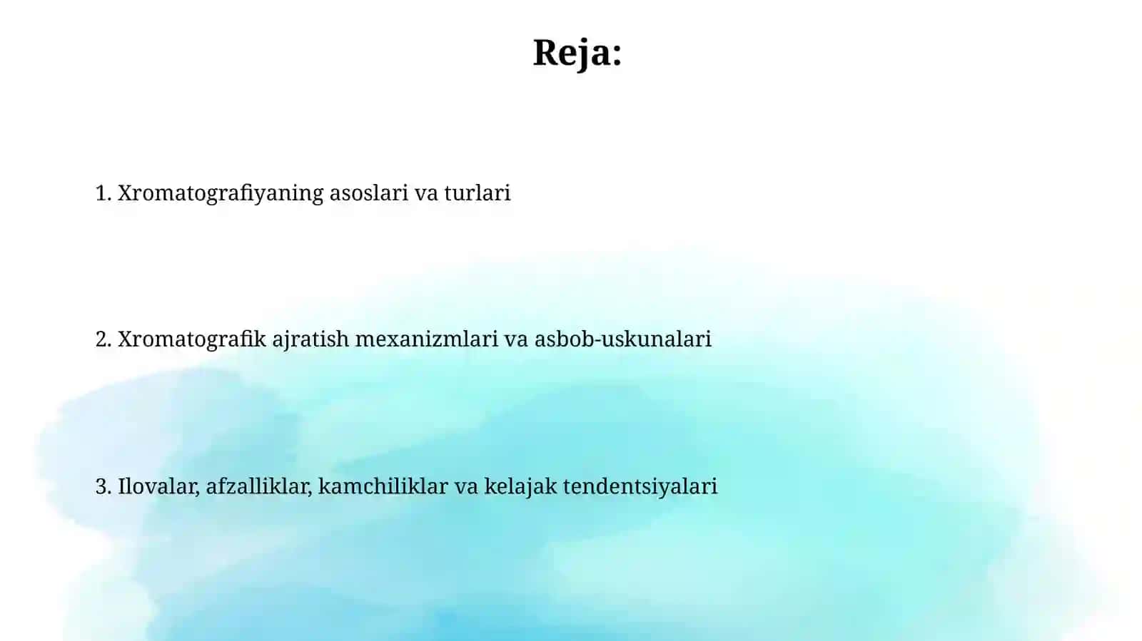 Xromatografiya usullari va ularning mohiyati 2