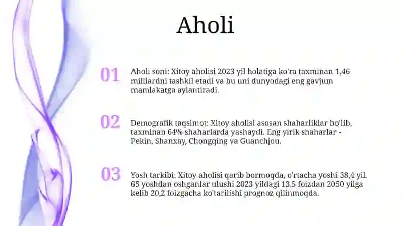 Xitoy Statistikasi 2