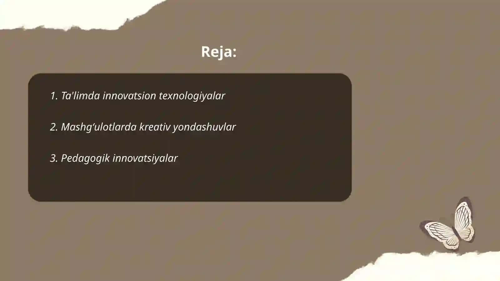 Mashgʻulotga tarbiyachining innavatsion yondashuvi 2