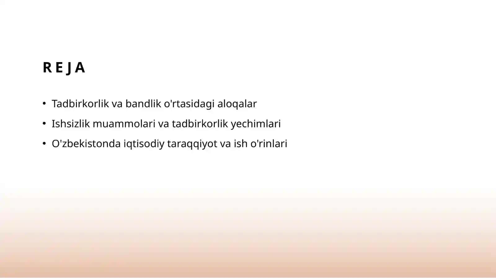 Aholi bandlik muammosini hal etishda tadbirkorlikning tutgan oʻrni 2