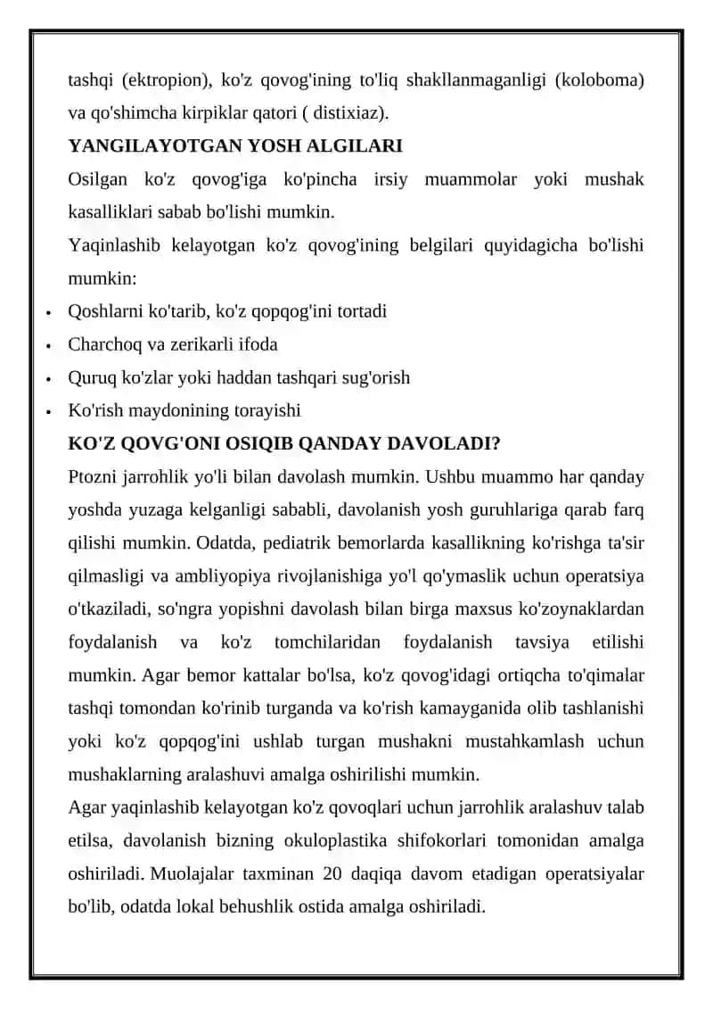 Qovoqlar plastikasi 2
