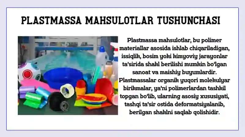Plastmassa mahsulotlar va ularni sertifikatlash 2