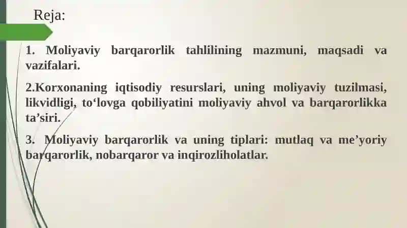 Moliyaviybarqarorliktahlili 2