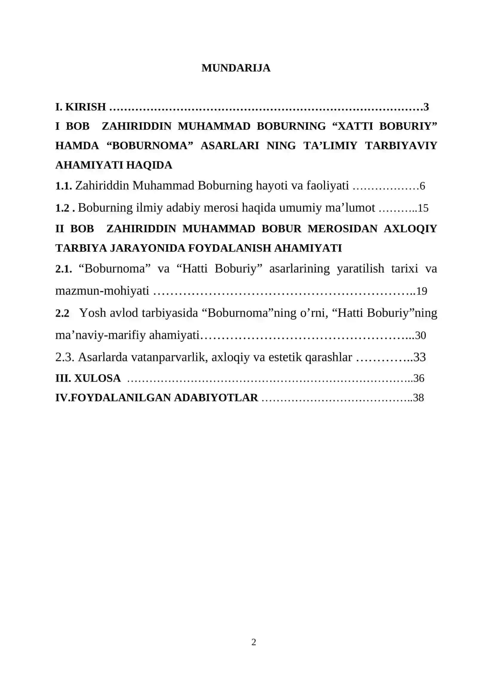 ZAHIRIDDIN MUHAMMAD BOBURNING XATTI BOBURIY HAMDA BOBURNOMA ASARLARI NING TAʼLIMIY TARBIYAVIY AHAMIYATI 2