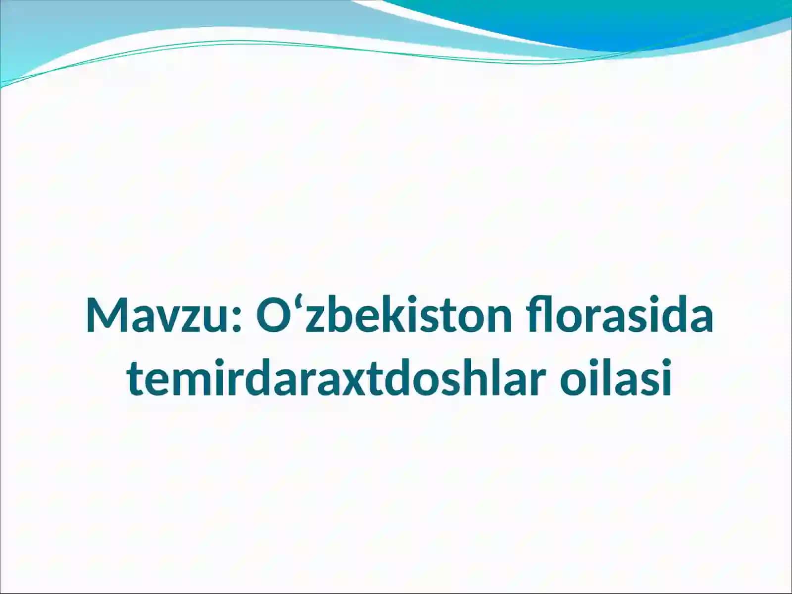 Temirdaraxtdoshlar oilasi 2