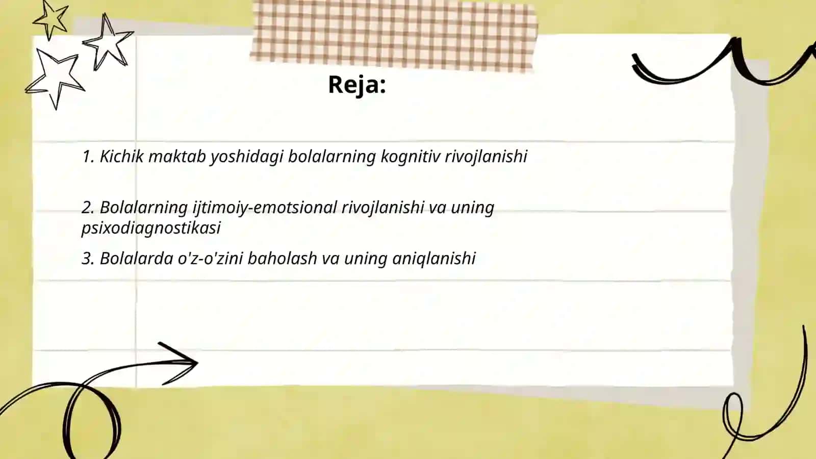 Kichik maktab yoshidagi bolalar psixodiagnostikasi 2