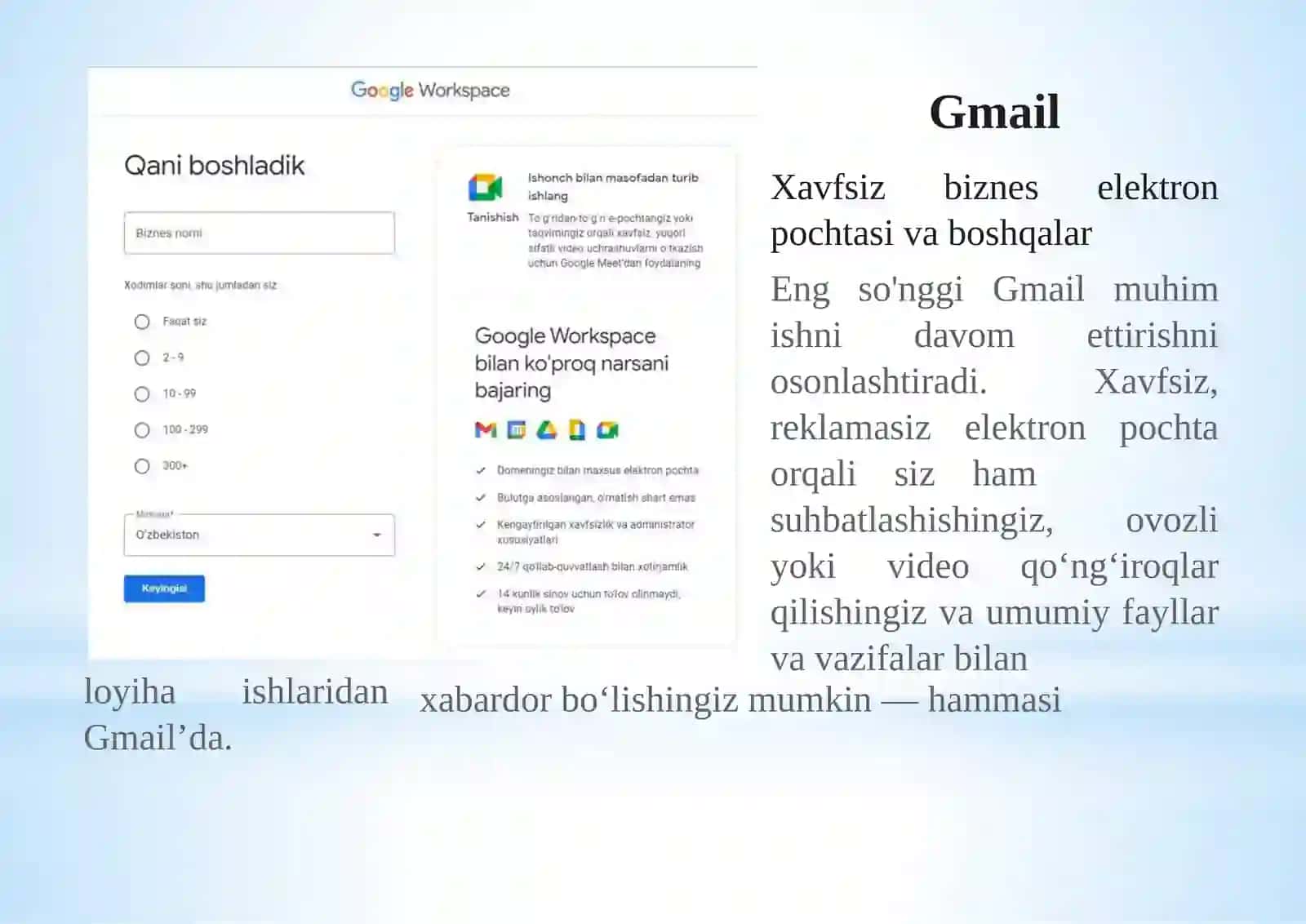 Google xizmatlari uchun Gmail e-pochta ochish 2