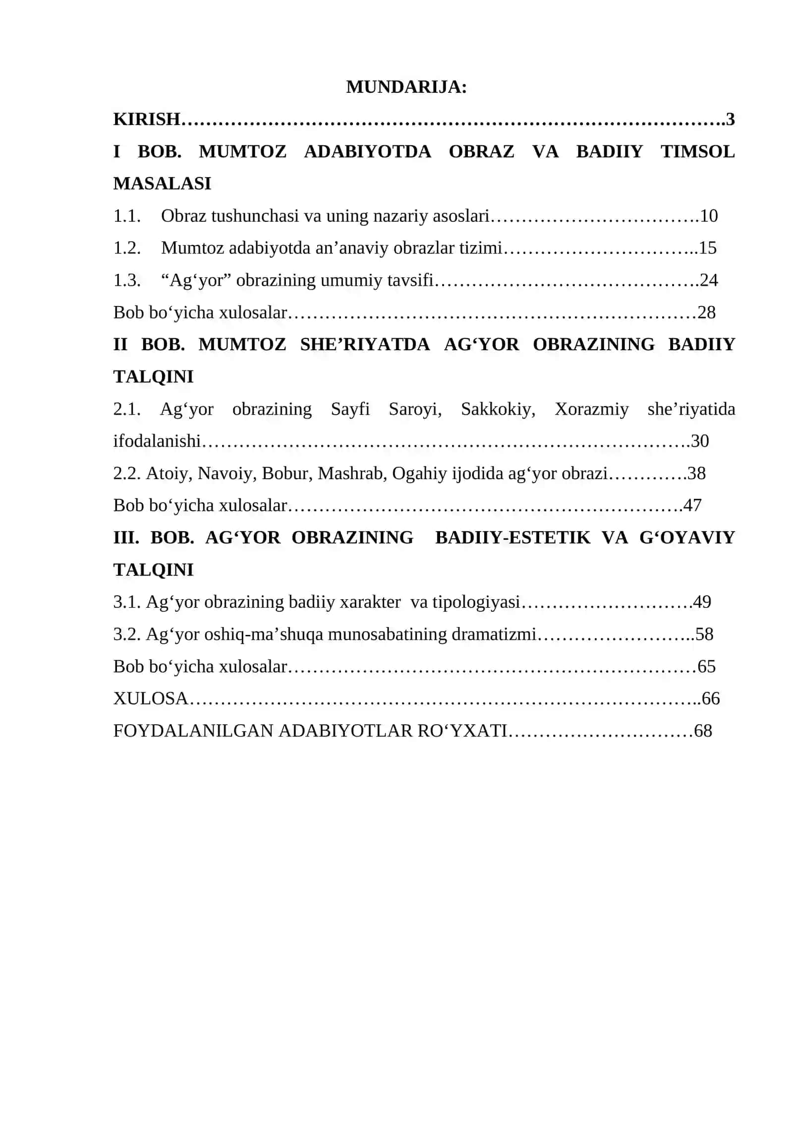 MUMTOZ ADABIYOTDA AG‘YOR OBRAZI 2