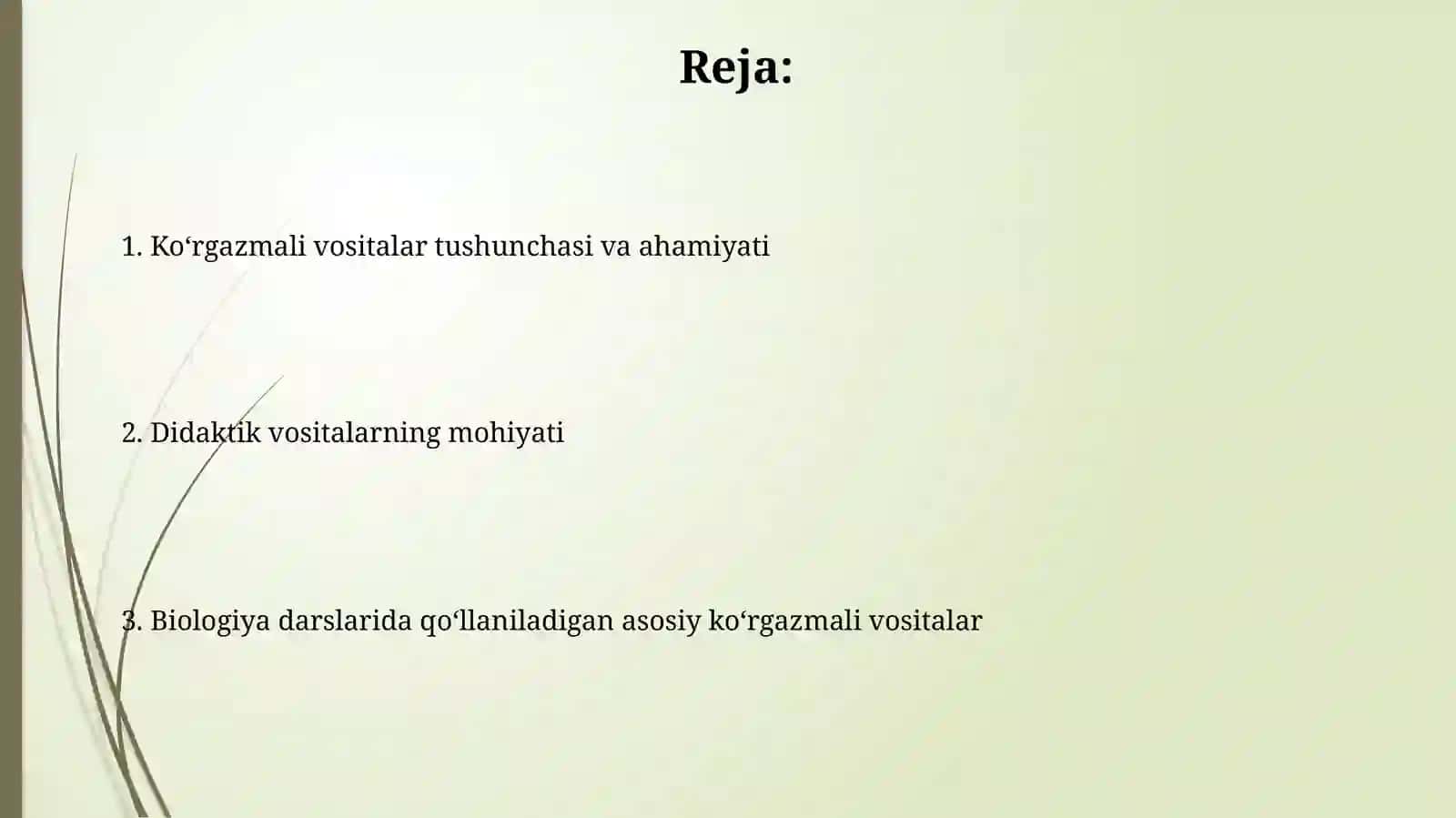 Biologiya o'quv kursini o'qitishda foydalaniladigan ko'rgazmali va didaktik vositalardan foydalanish 2