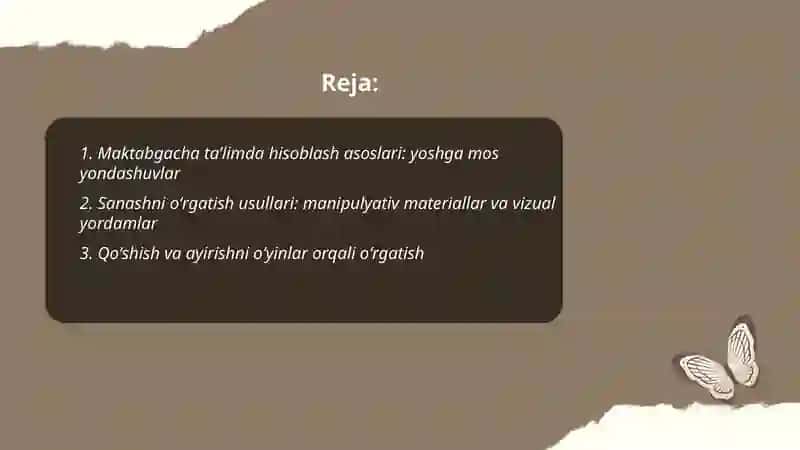 Maktabgacha taʼlimda hisoblash asoslari: yoshga mos yondashuvlar 2