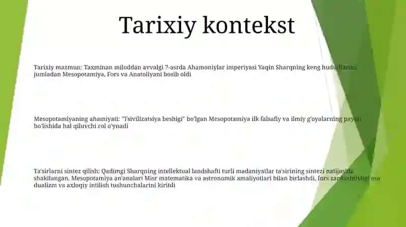 Qadimgi Sharqda Asotiriy Tasavvurlar Va Falsafiy Bilimlarning Paydo Bo'Lishi 2