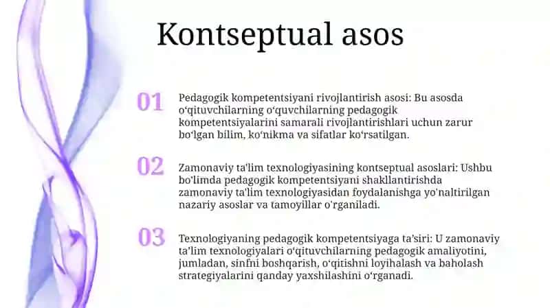 Zamonaviy Ta’lim Texnologiyasining Konseptual Asoslari 2