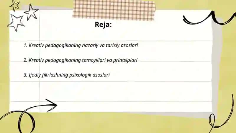 Kreativ pedagogikaning umumiy asoslar 2