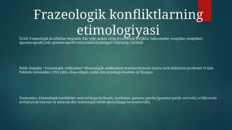 Frazeologik Chatishmalar 2
