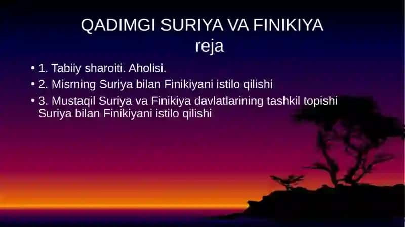 QADIMGI SURIYA VA FINIKIYA 2