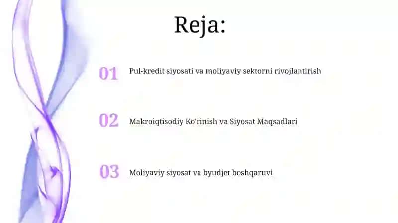 O'zbekistonning moliyaviy siyosati 2