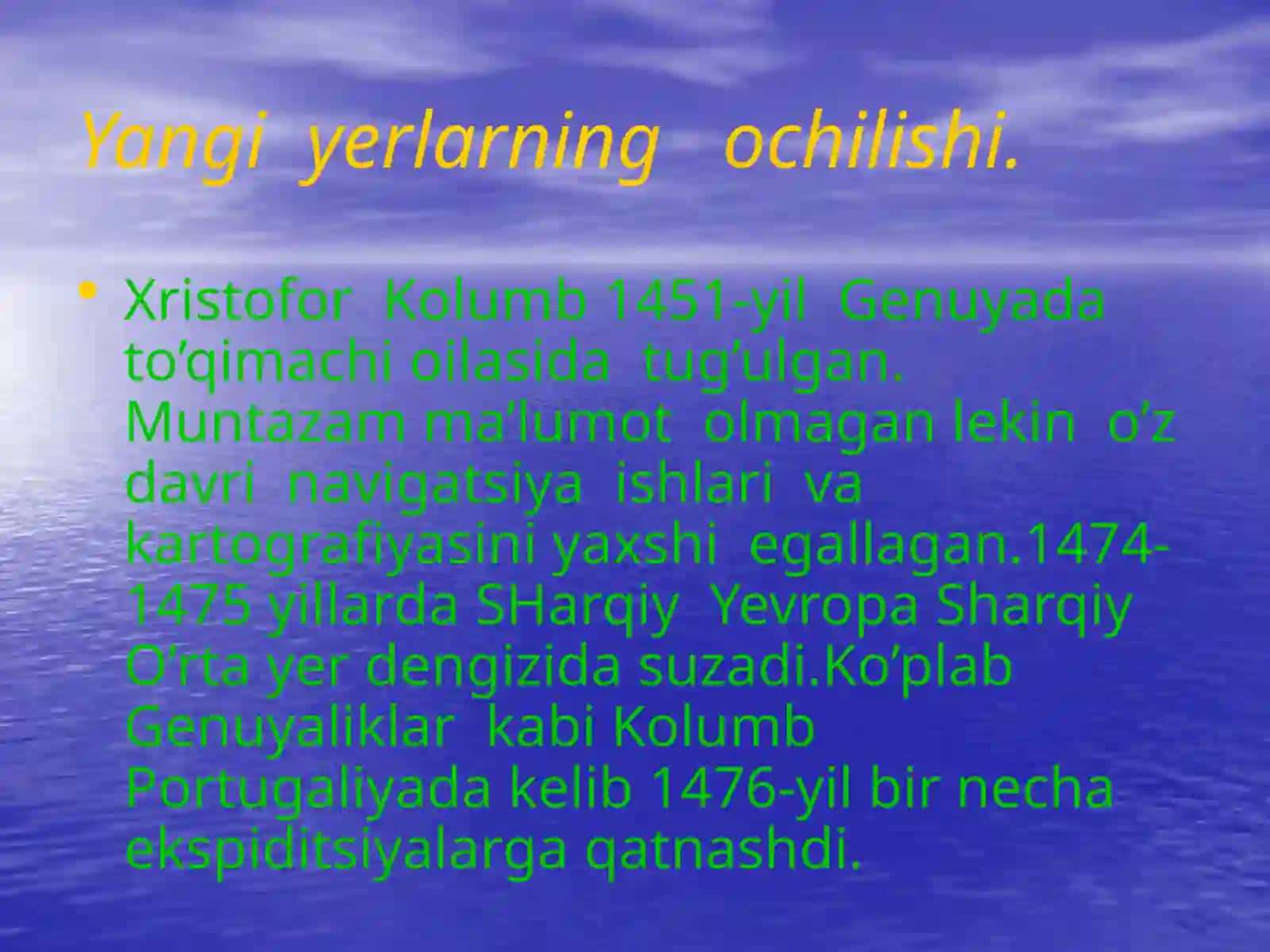 XristoforKolumb va uning dengiz sayohati 2