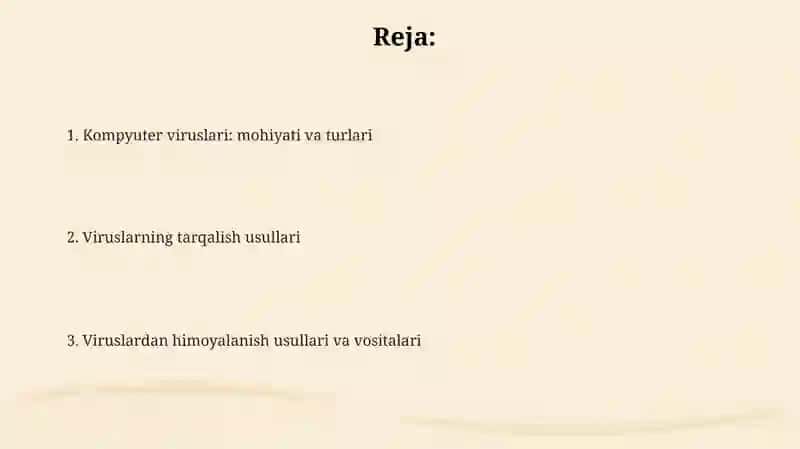 Kompyuter viruslari va viruslardan himoyalanish usullari 2