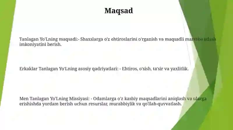 Men Tanlagan Yo'L 2