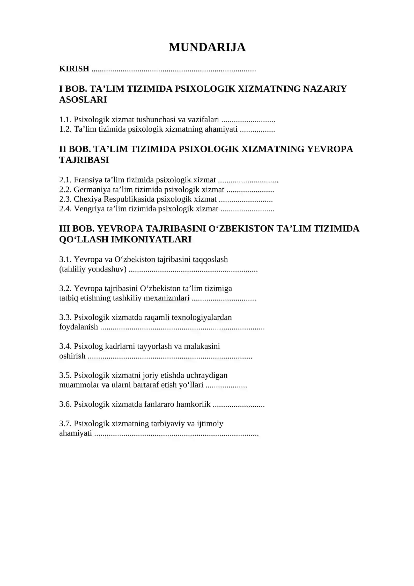 Ta'lim tizimida psixologik xizmatning Yevropa tajribasi 2