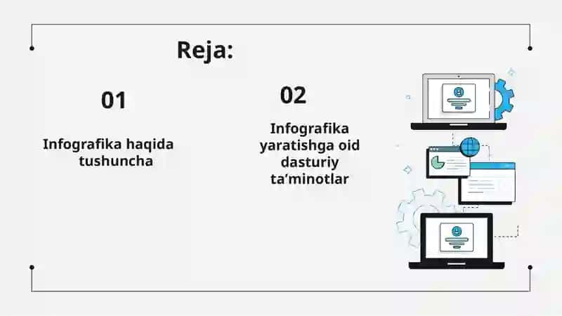 Infografikani yaratishga oid dasturiy ta'limotlar 2