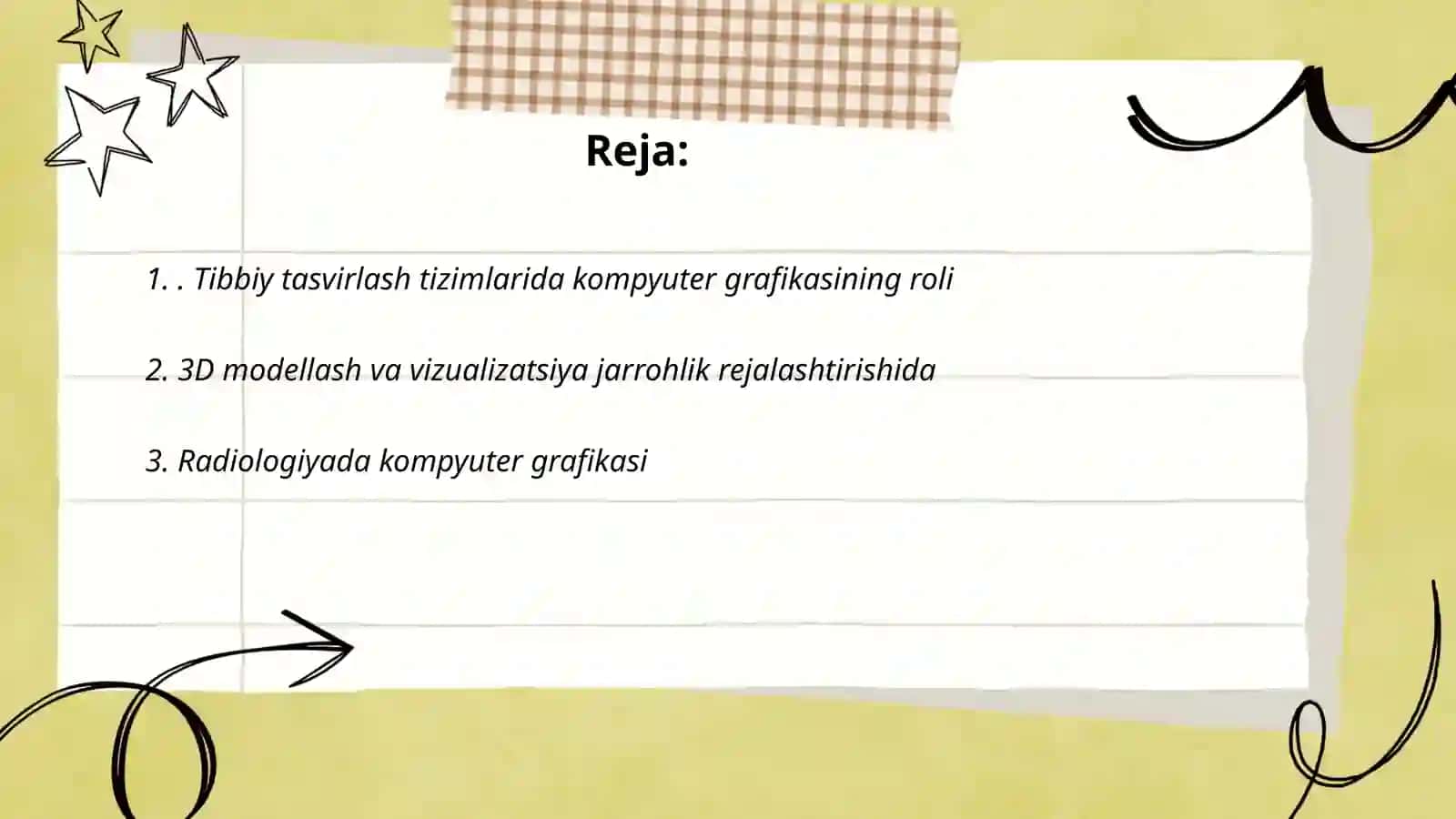 Kompyuter grafikaning tibbiyotda qo'llanilishi 2