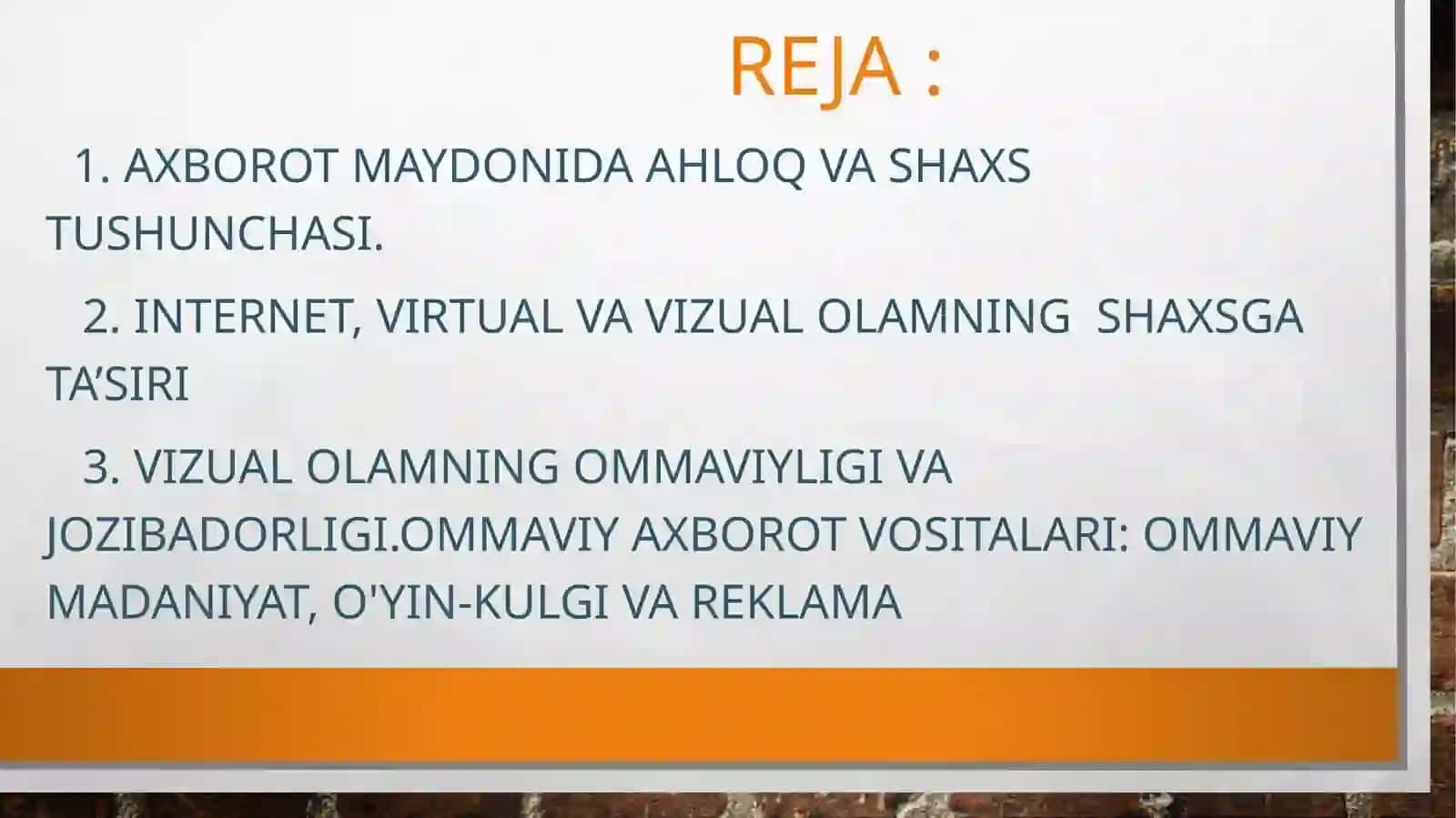 Mediamaydonda axborot tarqatish madaniyati 2
