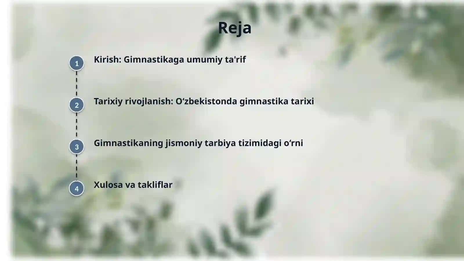 O‘zbekiston jismoniy tarbiya tizimida gimnastikaning o‘rni va ahamiyati 2