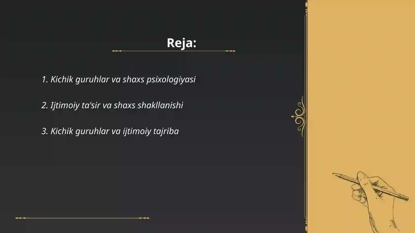 Kichik guruhlar pisixologiyasining shaxs shakilanishiga tasiri 2