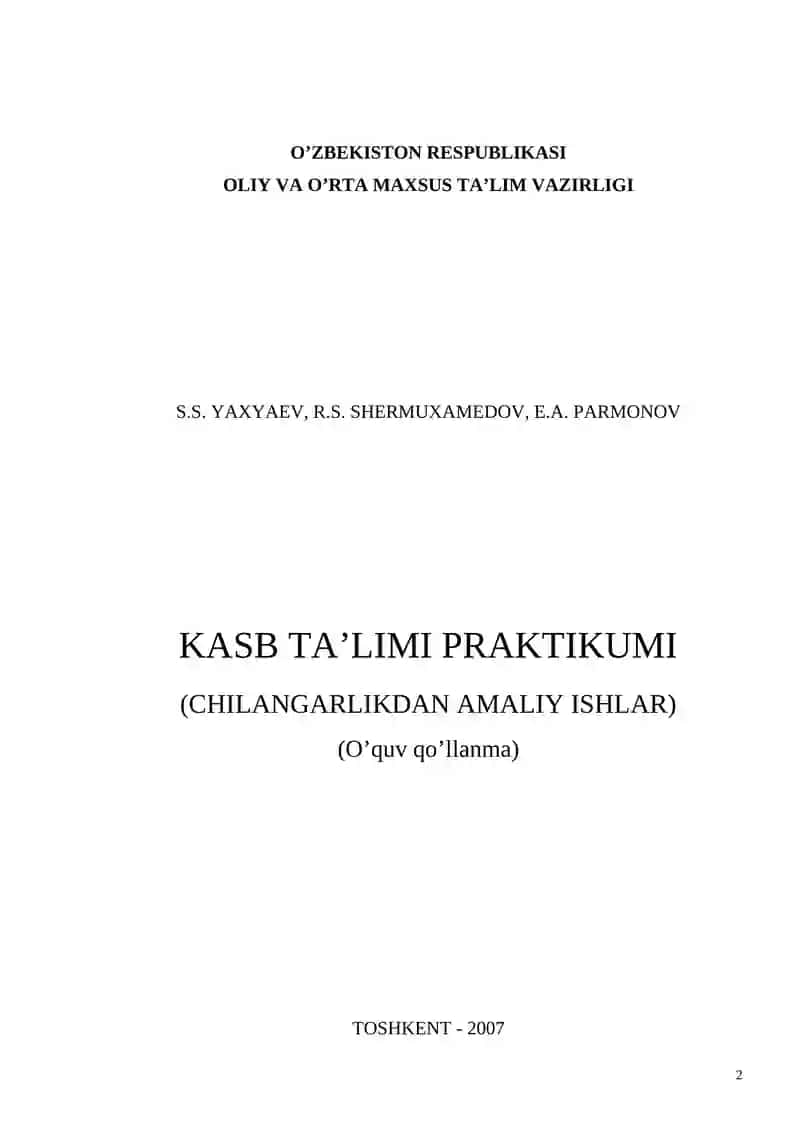 KASB TA’LIMI PRAKTIKUMI 2