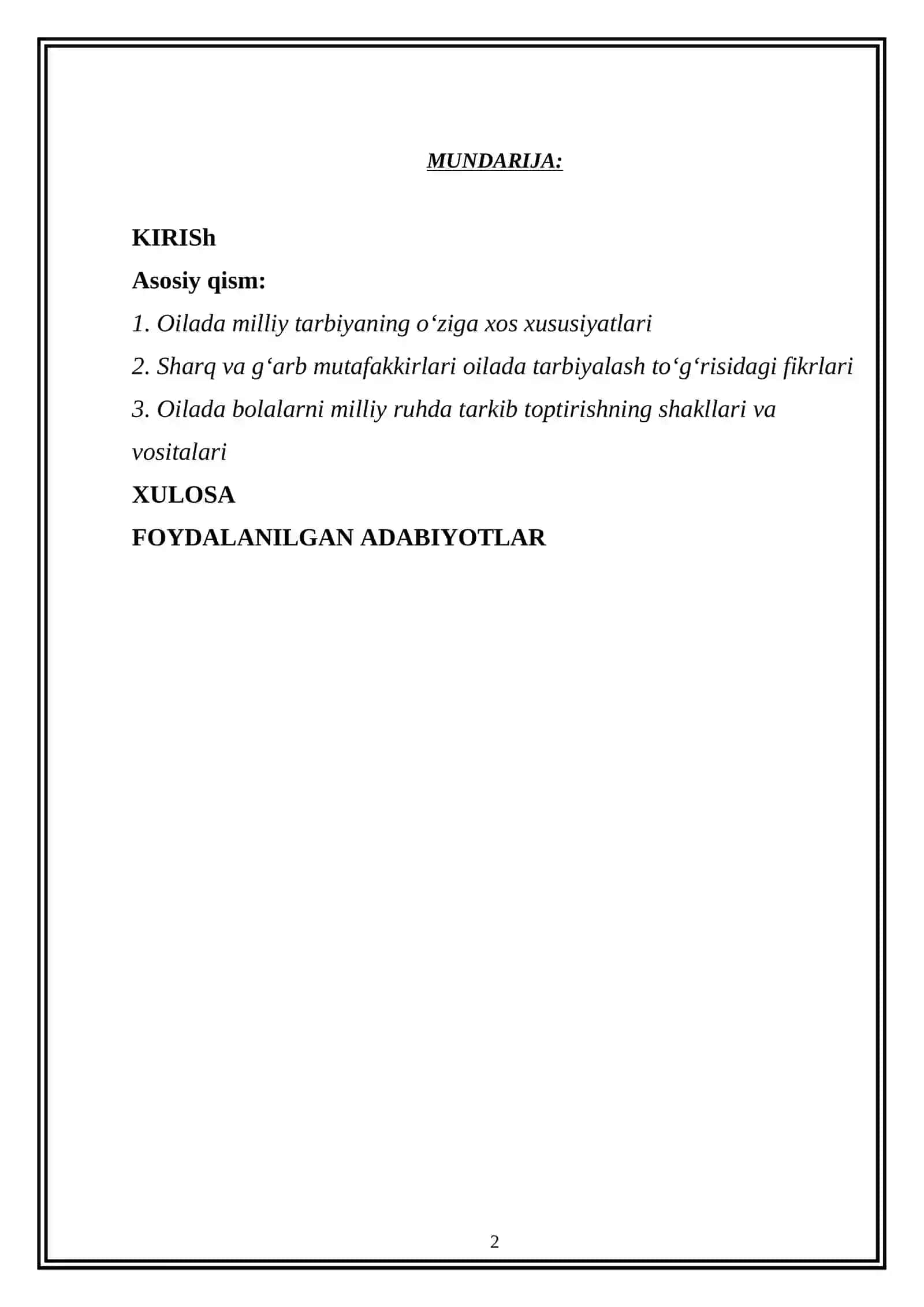 OILADA BOLA TARBIYASI 2