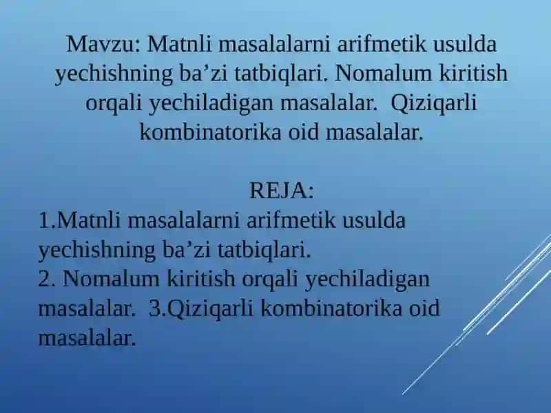 QIZIQARLI MATEMATIKA VA OLIMPIADA MASALALARI 2