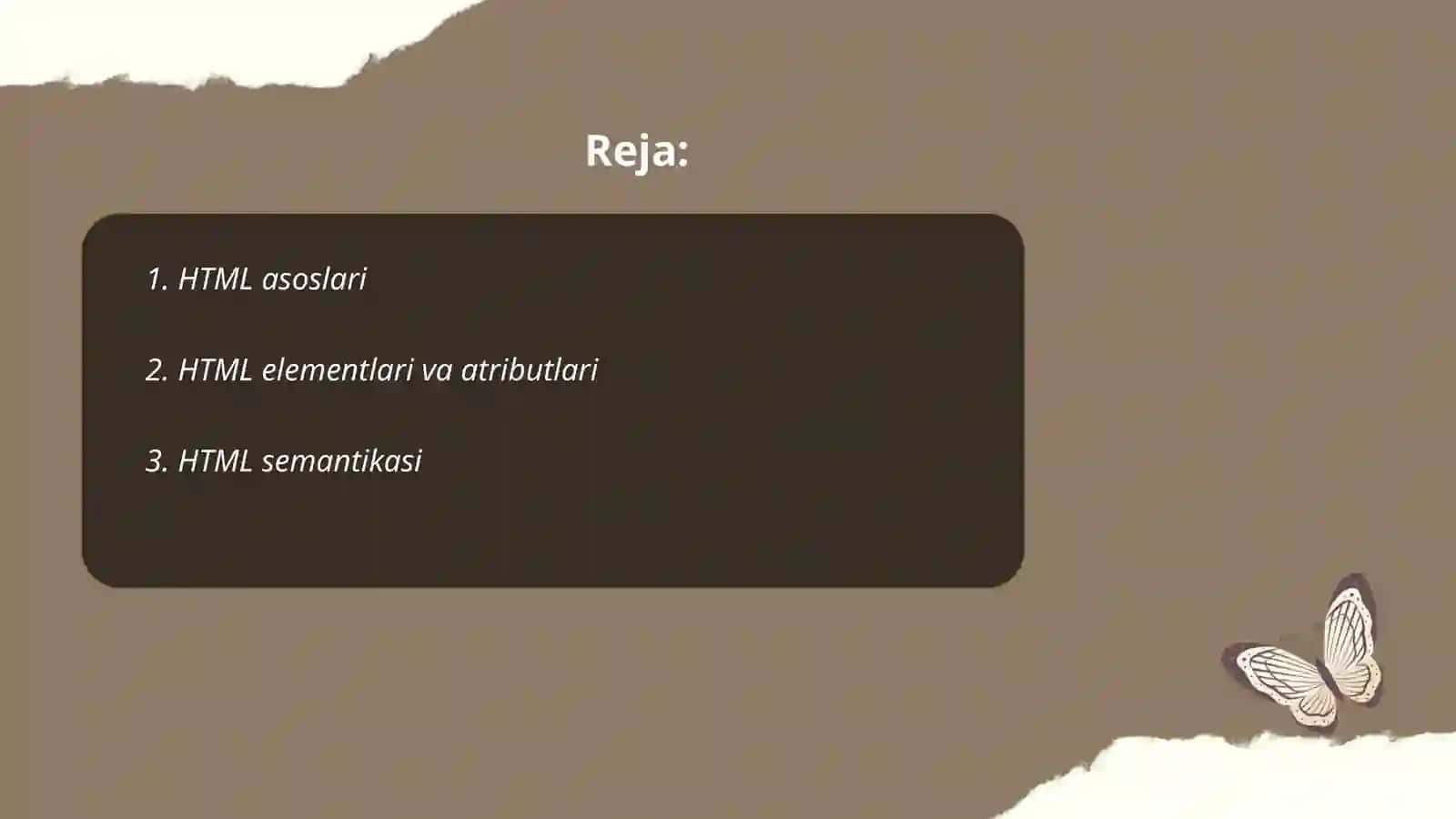 HTML asoslari 2