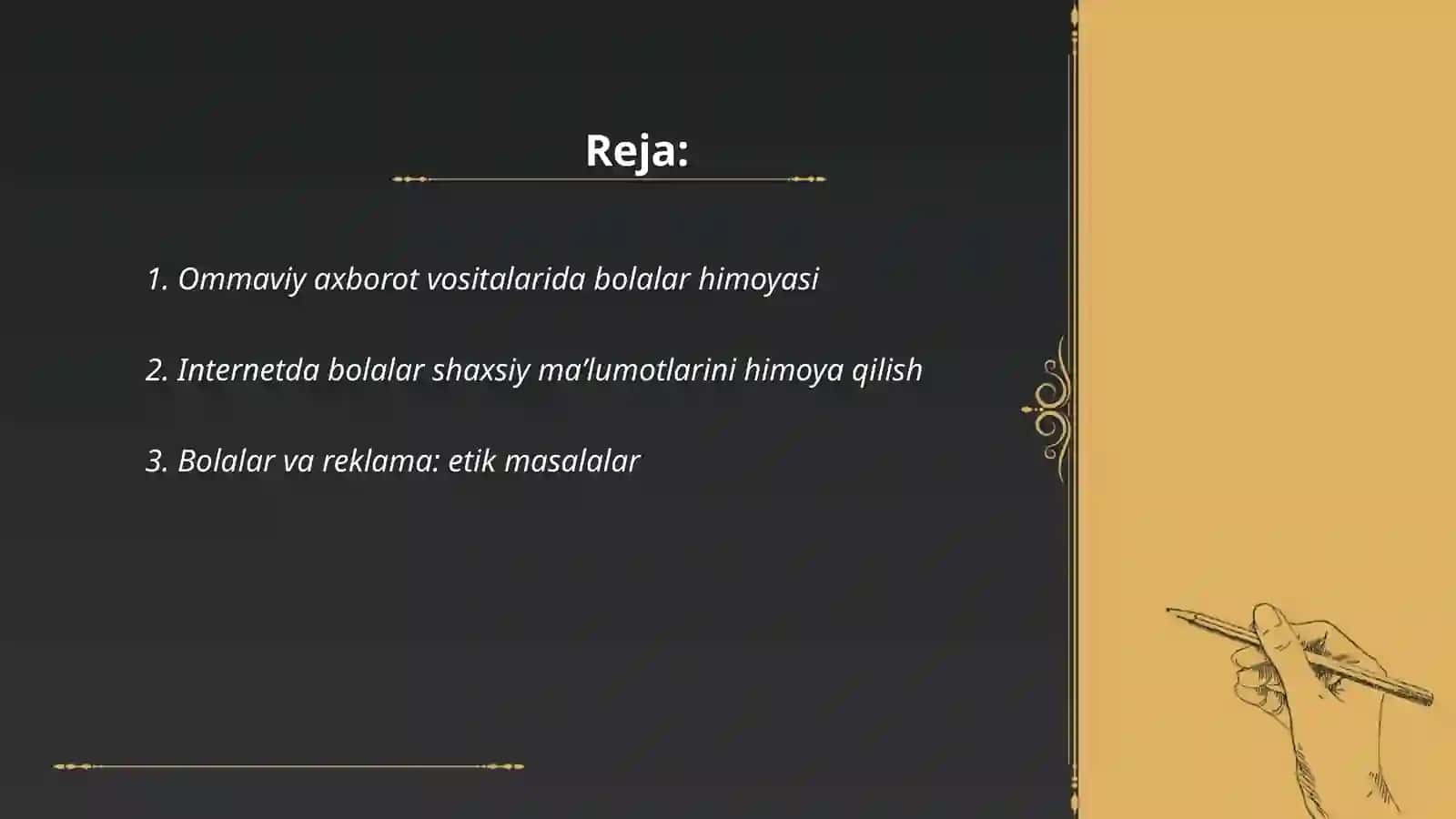 Media muhitda bola huquqlari 2