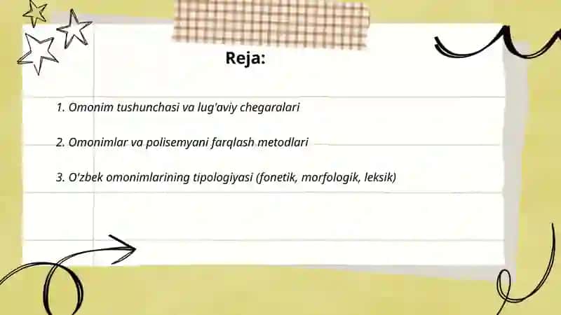 O'zbek tili omonimlar izohli lug'ati ustida ishlash 2