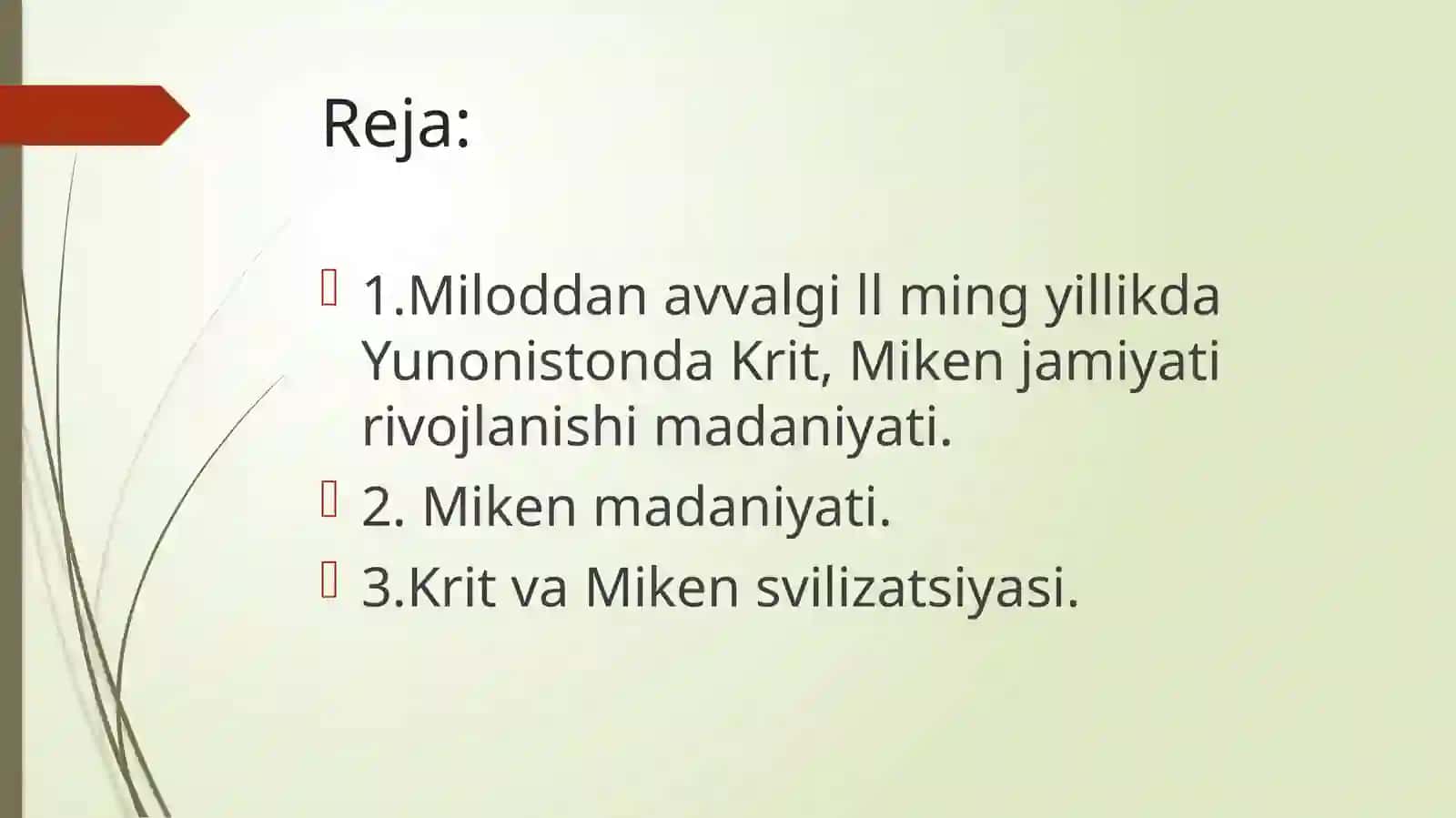Krit va Miken svilizatsiyasi 2