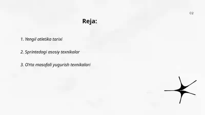 Yengil atletika sport turlarini o'rgatish 2