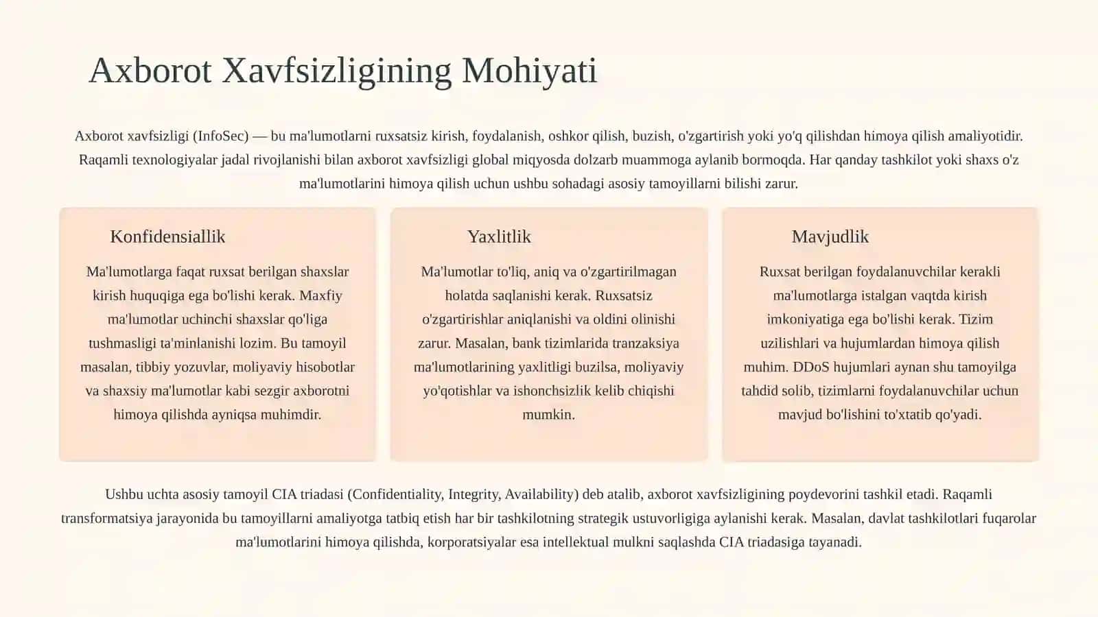 Operatsion Tizimlar va Dasturiy Ta'minot Xavfsizligi 2