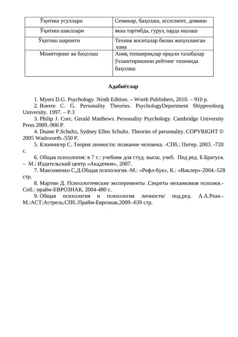 Шахс психологиясининг методологик принциплари 2