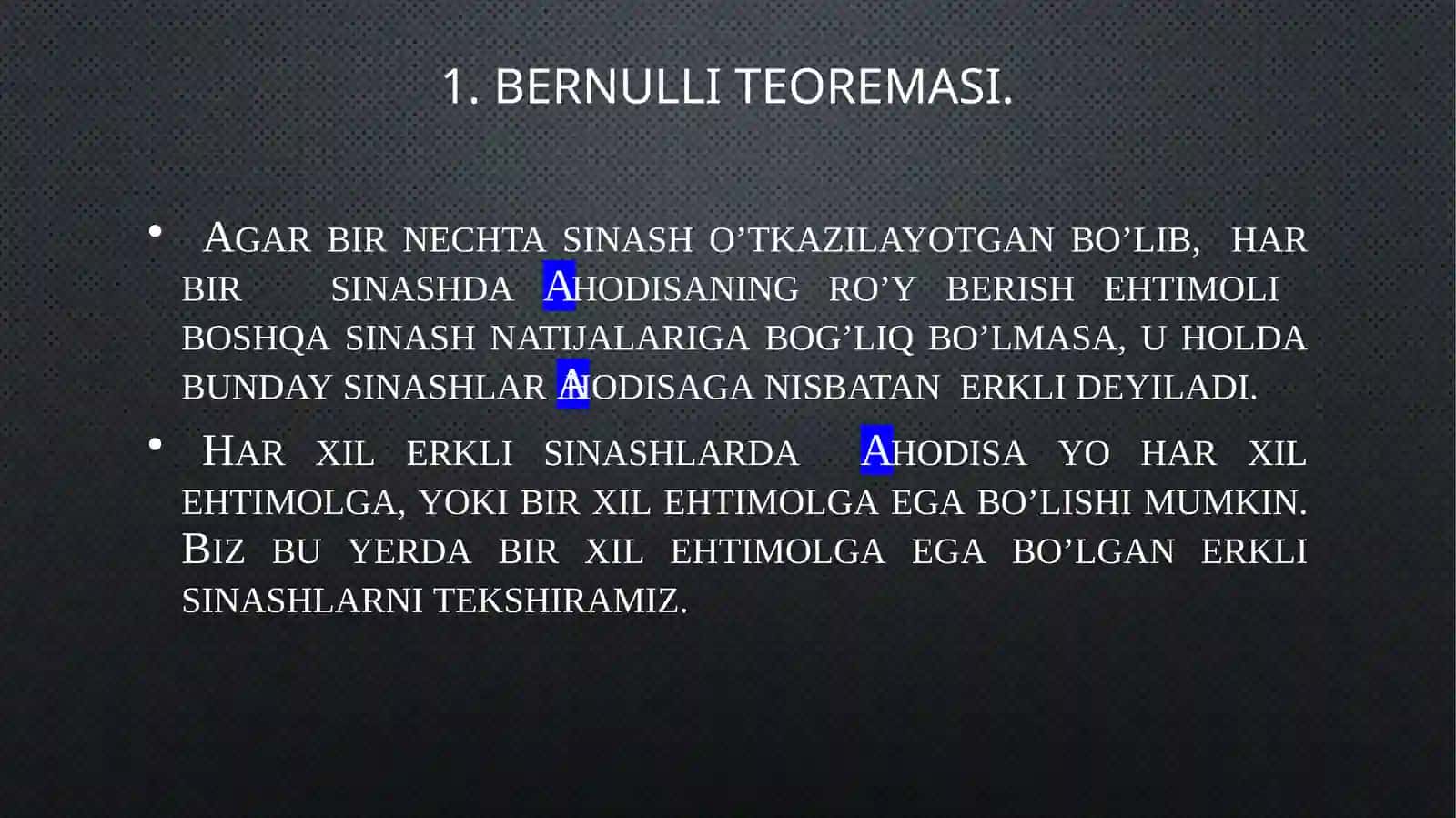 Erkli sinovlar ketma-ketligi 2
