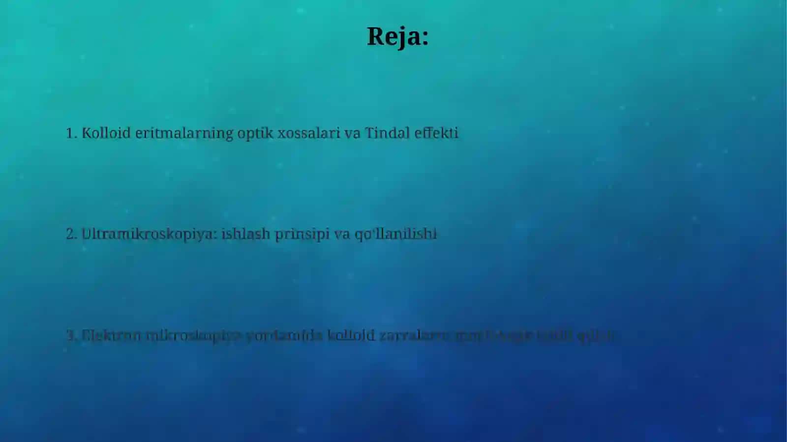 Kalloideritmalaroptikxossalari. Ultramikroskopiyavaelektronmikroskopiya 2