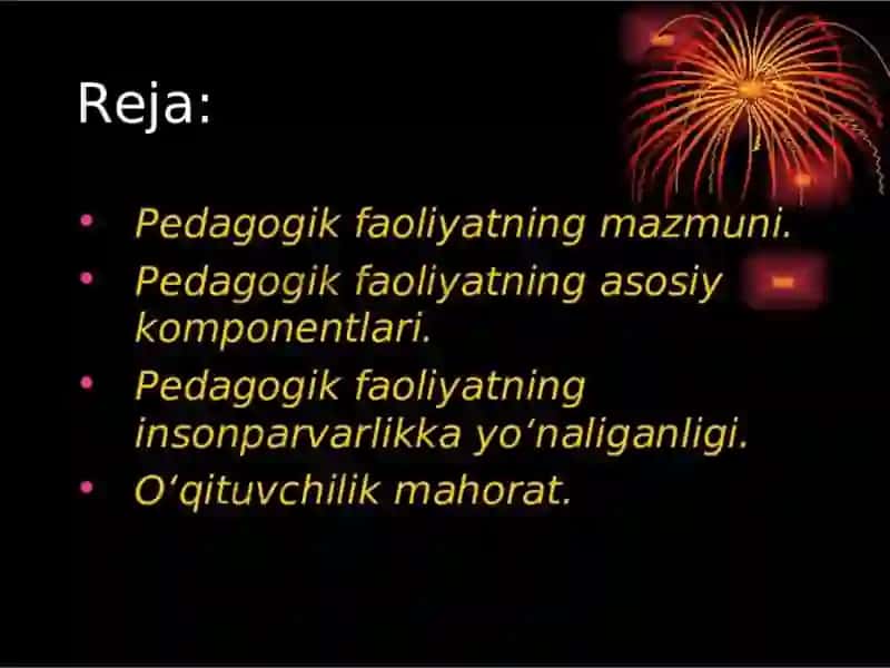 Pedagogik faoliyat haqida tushuncha 2