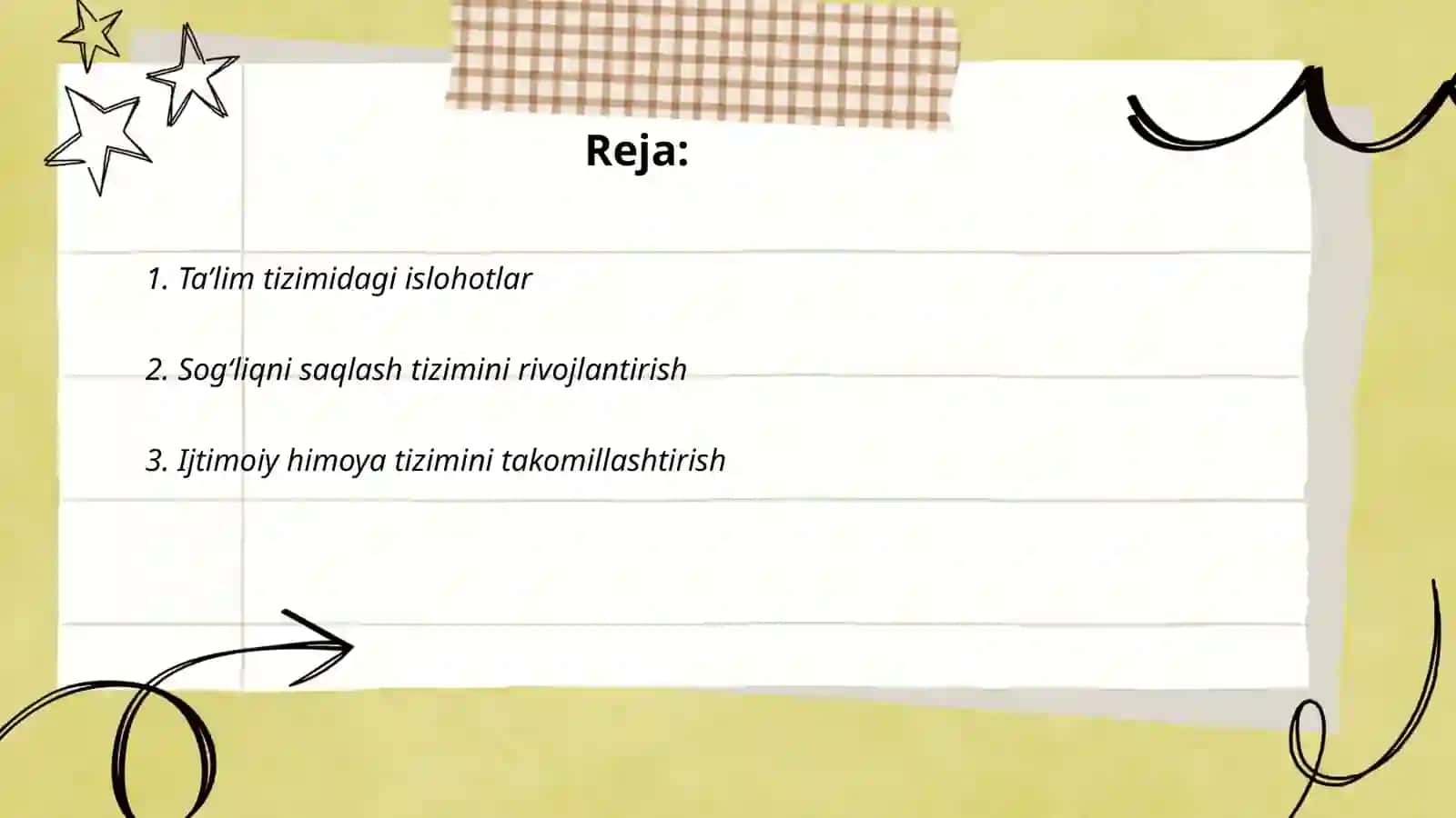 Oʻzbekistonda ijtimoiy sohada amalga oshirilayotgan oʻzgarishlar mazmun va mohiyati 2