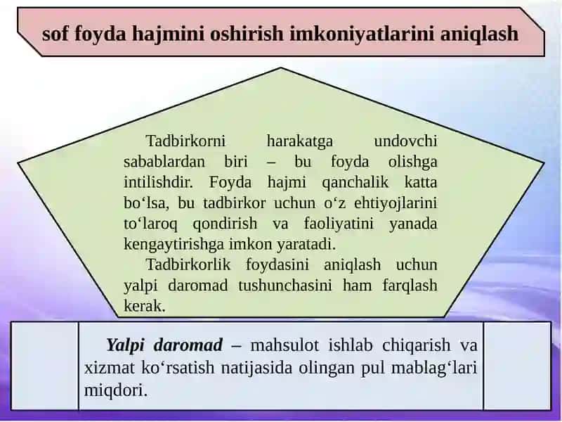 Soffoyda hajmini oshirish imkoniyatlarini aniqlash 2
