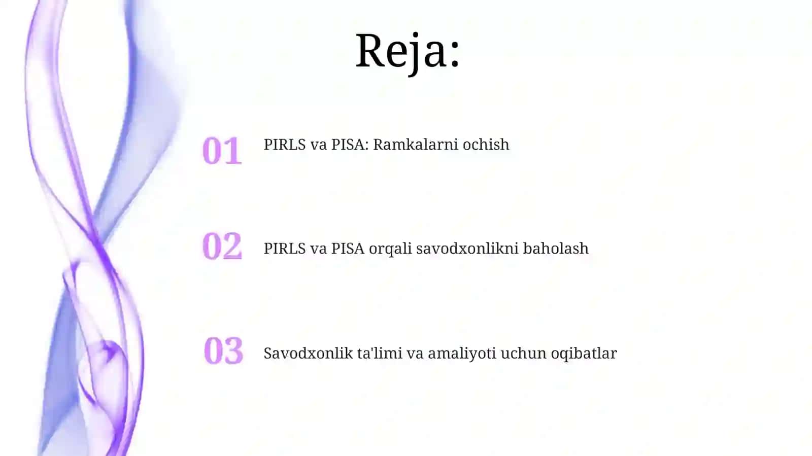 PIRLS va PISA: Ramkalarni ochish 2
