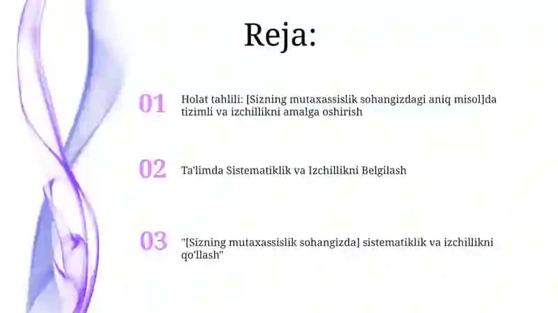 Ta'limda Sistematiklik va Izchillikni Belgilash 2