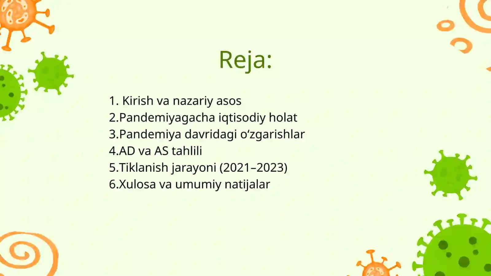 COVID-19 dan keyin Italiya iqtisodiyotida AD–AS o‘zgarishlari 2