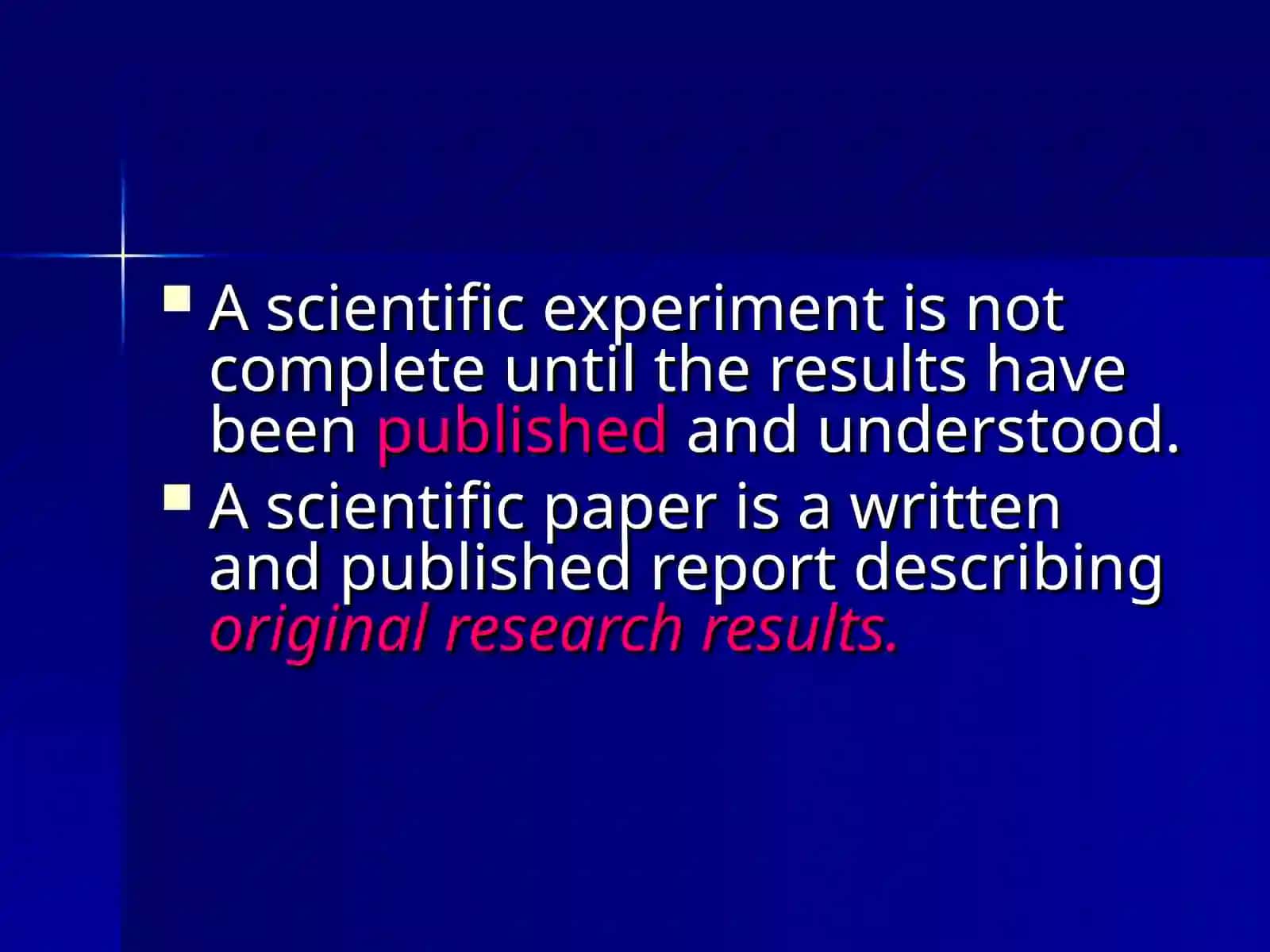 How to write a scientific paper 2
