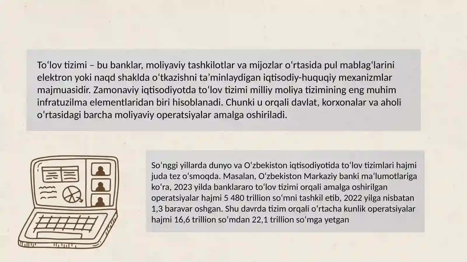 To‘lov tizimining sub’ektlari va ular o‘rtasidagi munosabatlar. To‘lov tizimi a’zolarining huquqlari 2